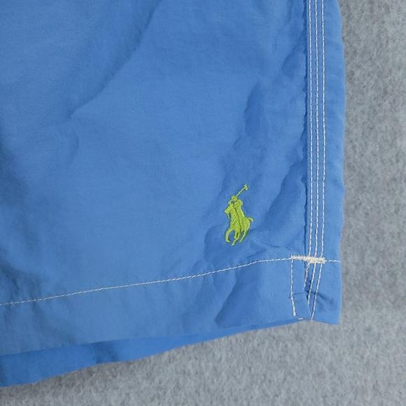 Polo Ralph Lauren Swimwear Mens Large Cargo Board Shorts Swim Trunks Aqua Pony - Picture 6 of 14